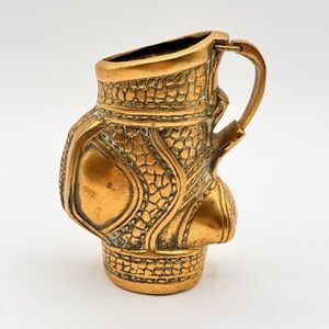 Vintage Brass Baron Golf Bag Vase Pencil Holder Desk Decor Made In Korea